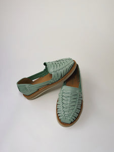 Montana Leather Sandals, Teal