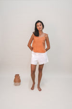 Load image into Gallery viewer, Linen Tie Camisole - Burnt Orange
